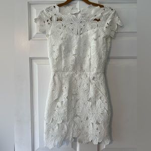 Beautiful white open back dress